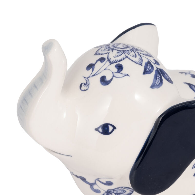 Trunk Up Chinoiserie Elephant image number 4
