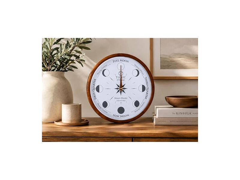 Planeteco Moon Master Precision Lunar Wall Clock Home Decor image number 2