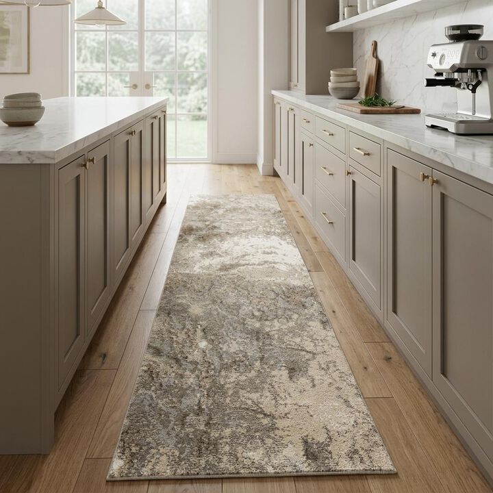 HomeRoots Abstract Runner Rug