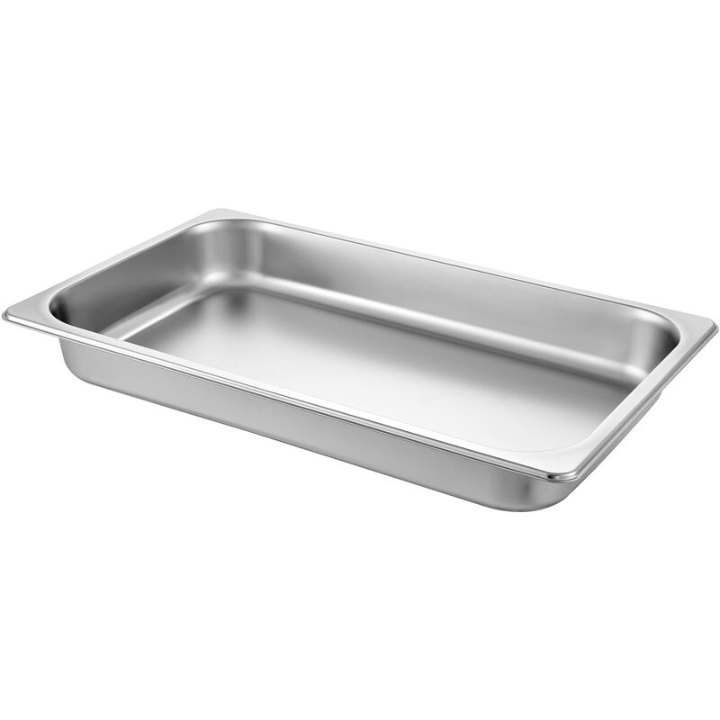 2" Deep Steam Table Pan Full Size 8.5 L/8.9 Quart Stainless Steel Anti-Jam 6 Pack