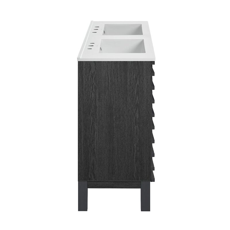 Cascade 48 in. Bathroom Vanity with 3-Hole Ceramic Sink Top image number 3