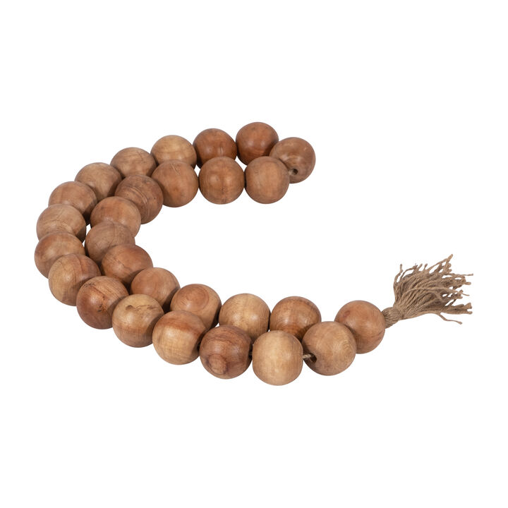 Wood Double Beaded Garland