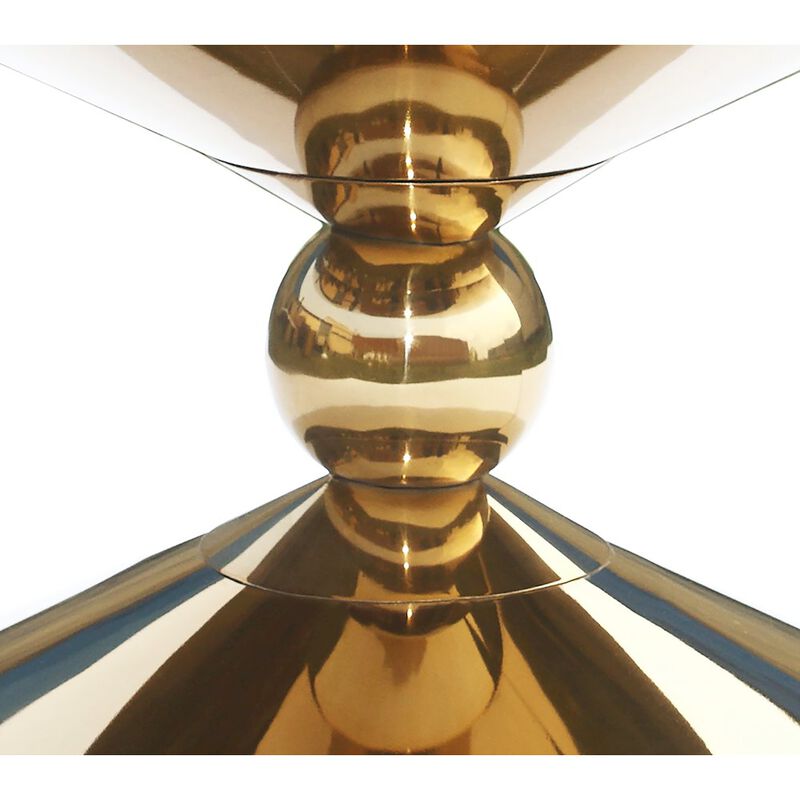 Meridian Furniture Malia Gold Coffee Table