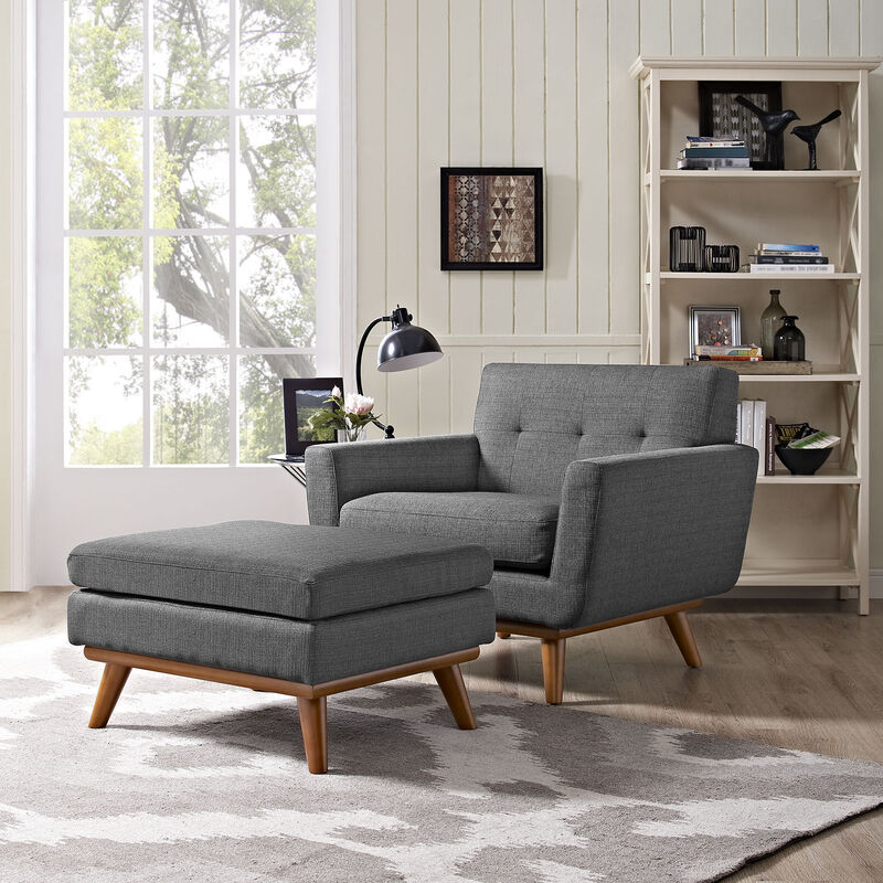 Engage 2 Piece Armchair and Ottoman image number 1