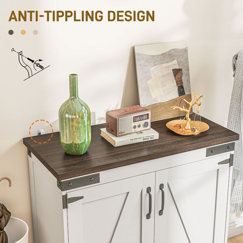 Vixlox  Farmhouse Sideboard Buffet Cabinet image number 4