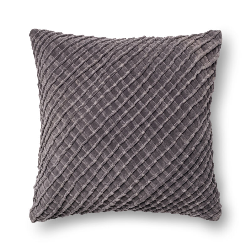 P0125 Charcoal 22"x22" Poly Pillow