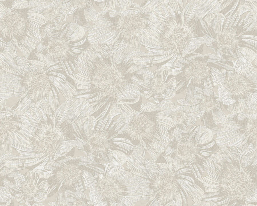 Anemoni White Wallpaper