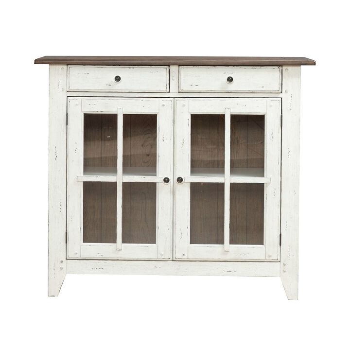 Liberty Furniture Al Fresco Server Cabinet for Dining Room - Graphite & Whitestone