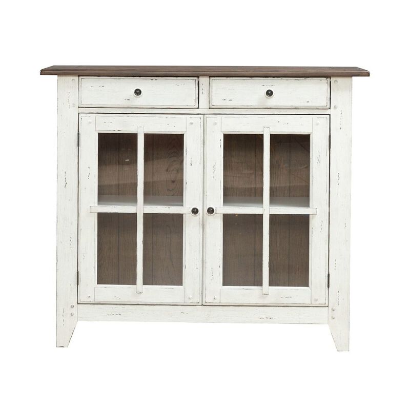 Liberty Furniture Al Fresco Server Cabinet for Dining Room - Graphite & Whitestone image number 0