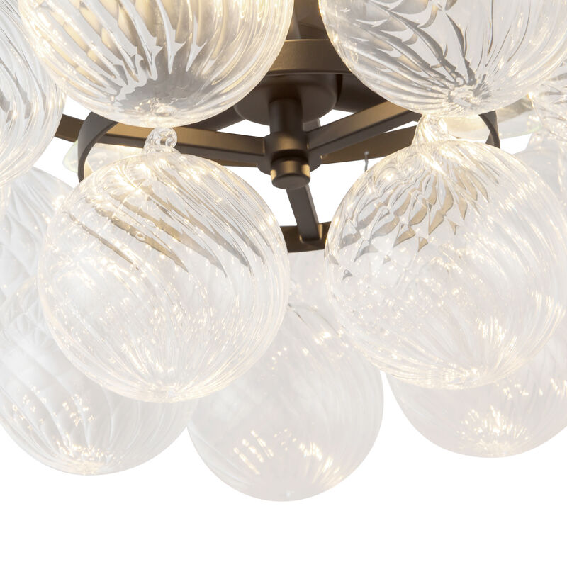 Faye 18 in Semi Flush Mount with Glass image number 3