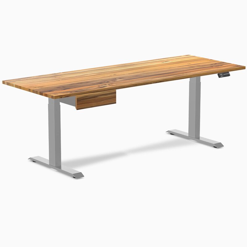 Desky Dual Hardwood Standing Desk With Drawer image number 0