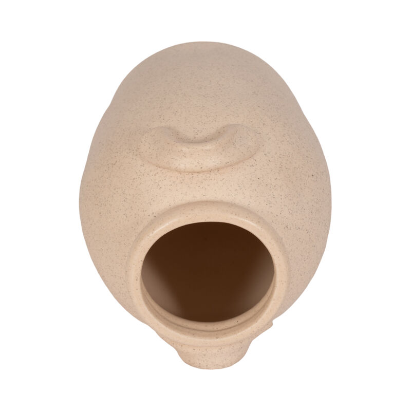 6" Textured Jug With Handles, Sand image number 5