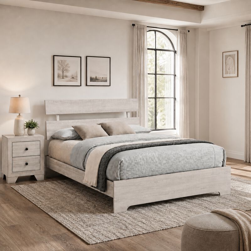 Bedroom Set, Wood, 2 Piece Set with Nightstand image number 8