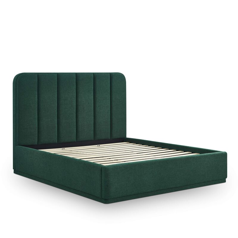 Parker Green Performance Velvet King Bed image number 5