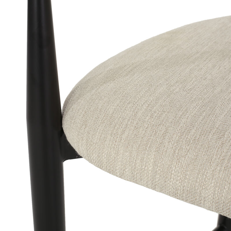 Merax Counter Height Upholstered Bar Stools with Metal Legs( 2 PCS)