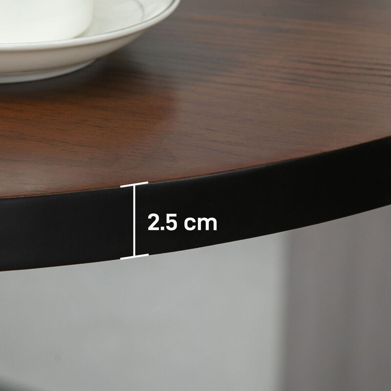 Hivvago 41" Bistro Table with Round Top and Metal Legs image number 7