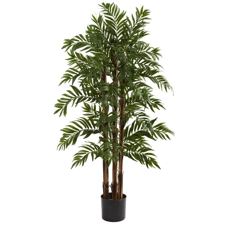 Nearly Natural 4-ft Parlour Palm Tree x 3 w/803 Lvs