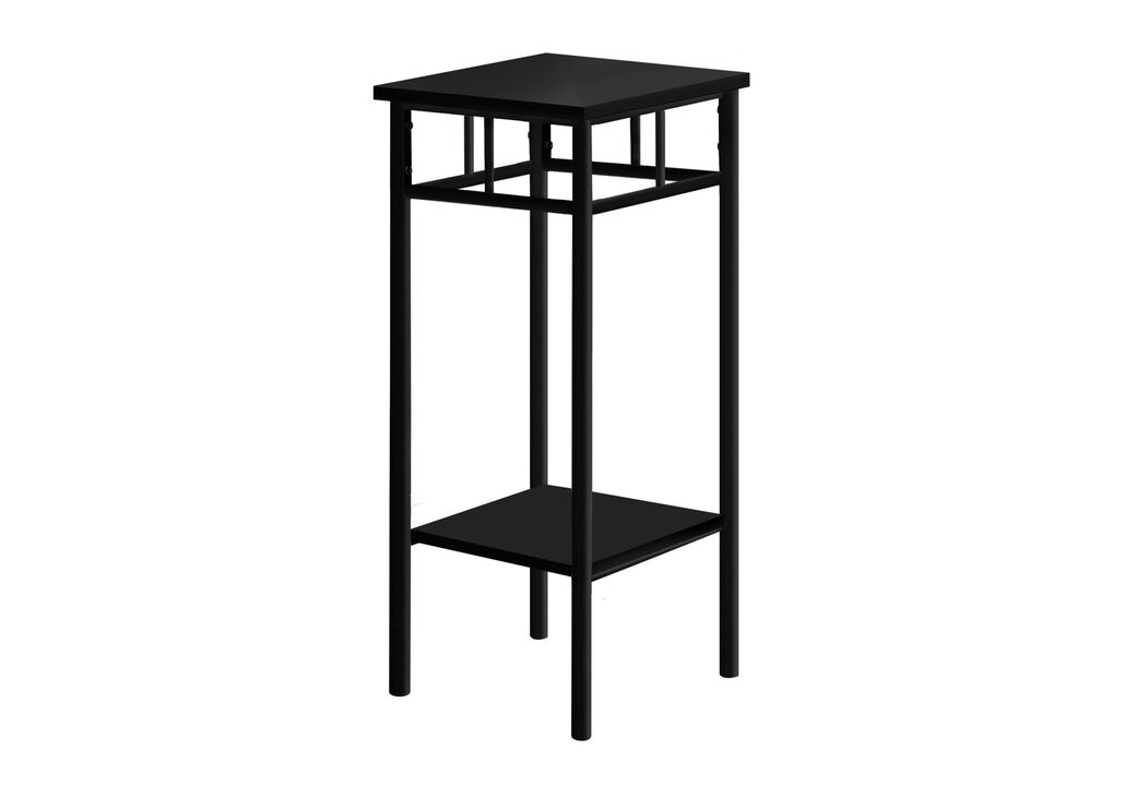 Modern Square End Table with Storage Shelf, Compact Design for Small Spaces