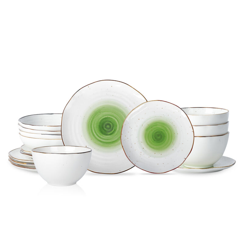 Christian Siriano Luma Porcelain 16 Piece Dinnerware Set