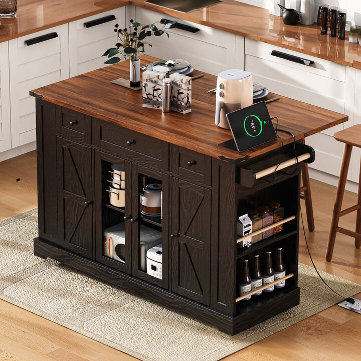 Cirsta Farmhouse Kitchen Island