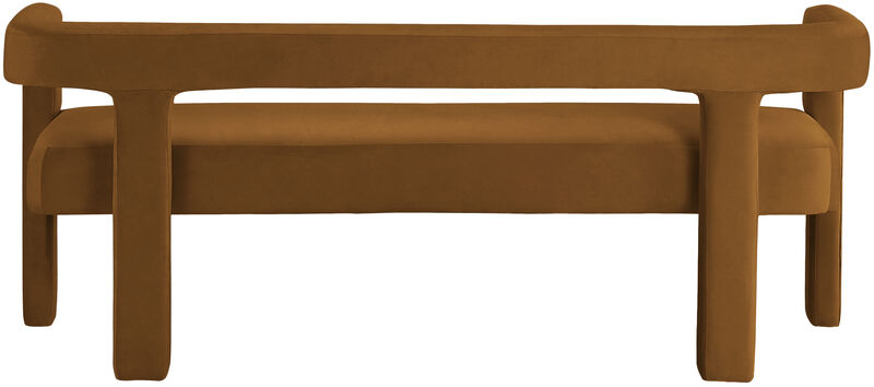 Meridian Furniture Athena Saddle Velvet Bench image number 2