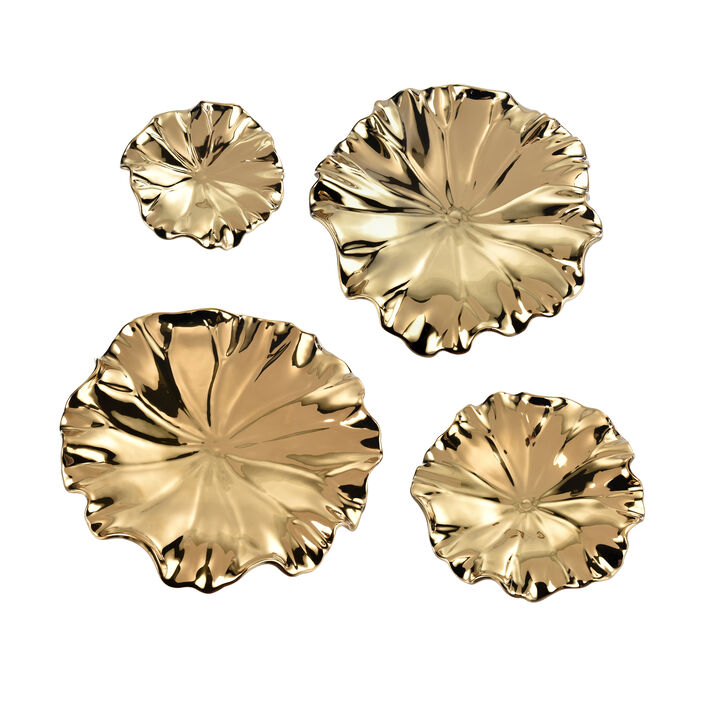 Gold Petal Bowl - Set of 4