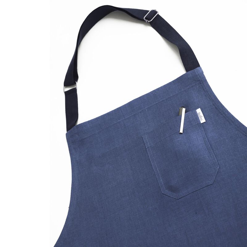 Solino Home 100% Pure Linen Apron - Kitchen Linen image number 2