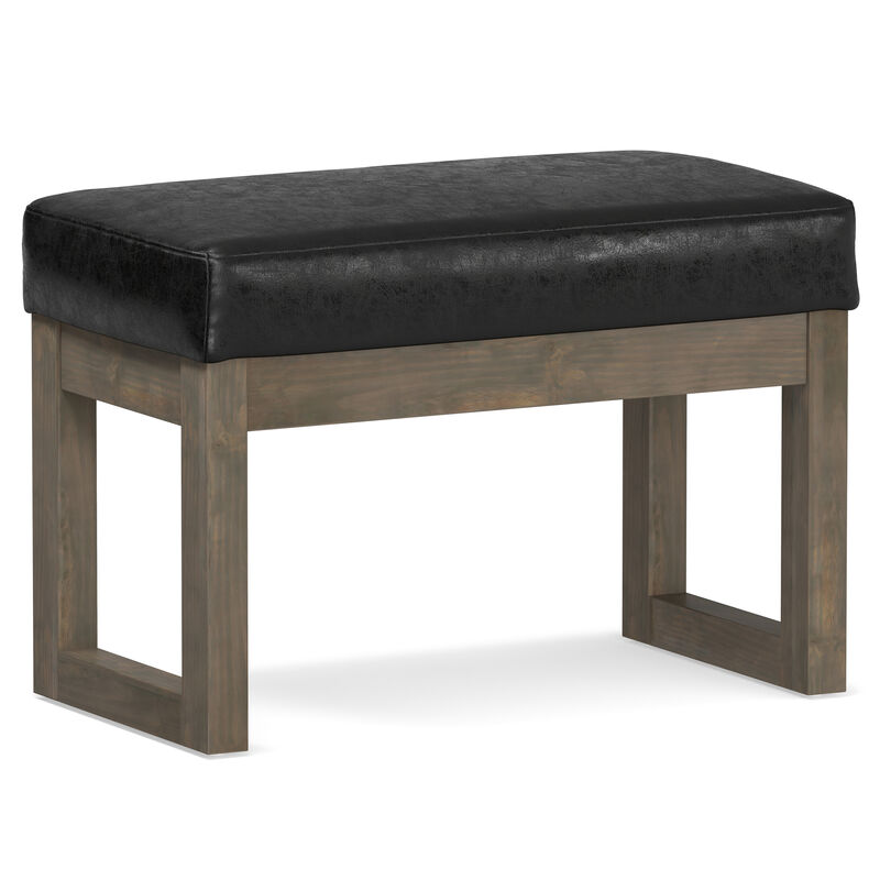 Simpli Home Milltown Footstool Small Ottoman Bench image number 0