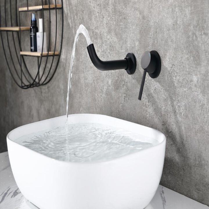 Wall Mount Bathroom Faucet for Sink or Tub Modern & Space-Saving Design