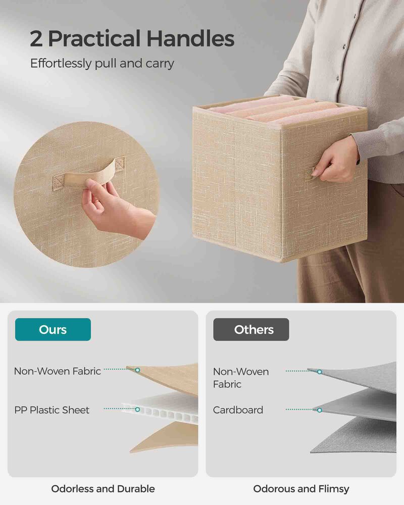 Set of 8 Storage Cubes for Versatile Organization and Stylish Home D&eacute;cor