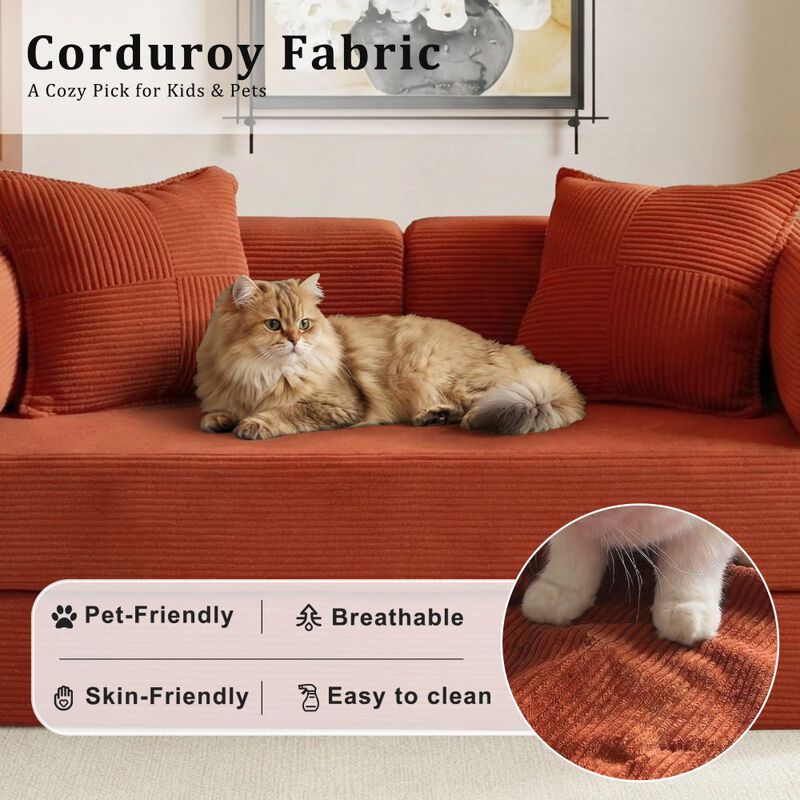 5-in-1 Convertible Sleeper Sofa Bed image number 2