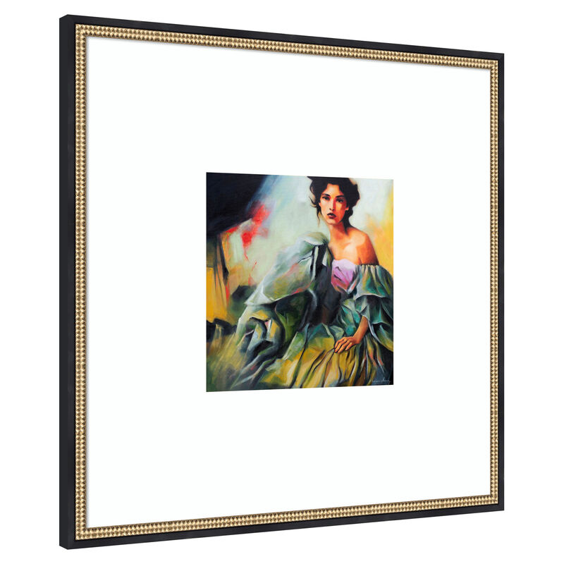 Defiant by Karen Chang Wood Framed Wall Art Print image number 0