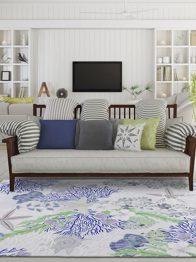 Seabreeze SZ1 Lavender 10' x 14' Rug