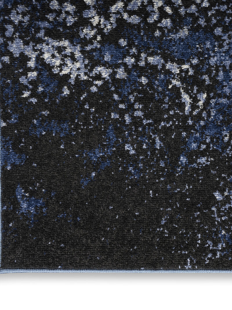 Passion PSN10 Light Blue/Black 2'2" x 10' Rug