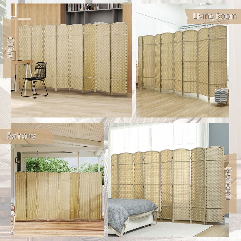 Hivvago Folding Room Partition with 8 Panels for Privacy image number 6