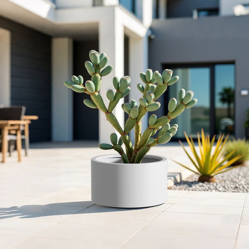 Heavy Duty Corten Steel Round Raised Garden Bed Kit, Brown Metal Planter Box