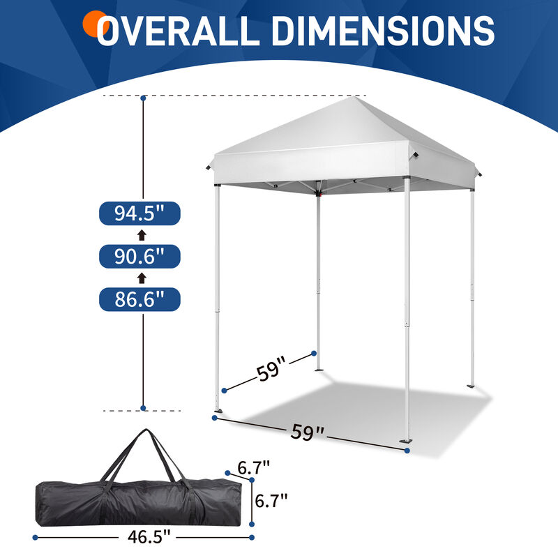 Portable Pop Up Canopy Tent for Beach Patio and Gatherings