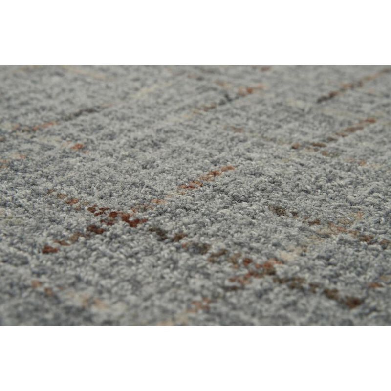 Hand Tufted Loop Pile Wool Rug, 7'6" x 9'6"