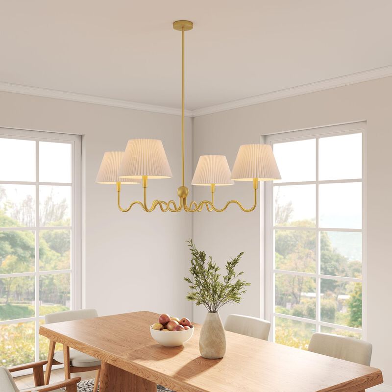 Wave Squiggle 4-Arm Pendant Light image number 5