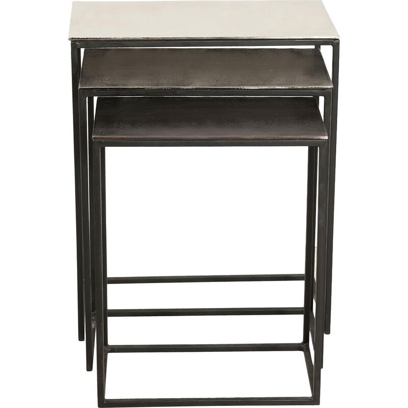 Renwil Manisa Nickel, Black and Bronze Accent Table