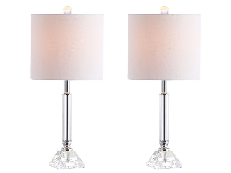 Dana Crystal Column/Metal LED Table Lamp
