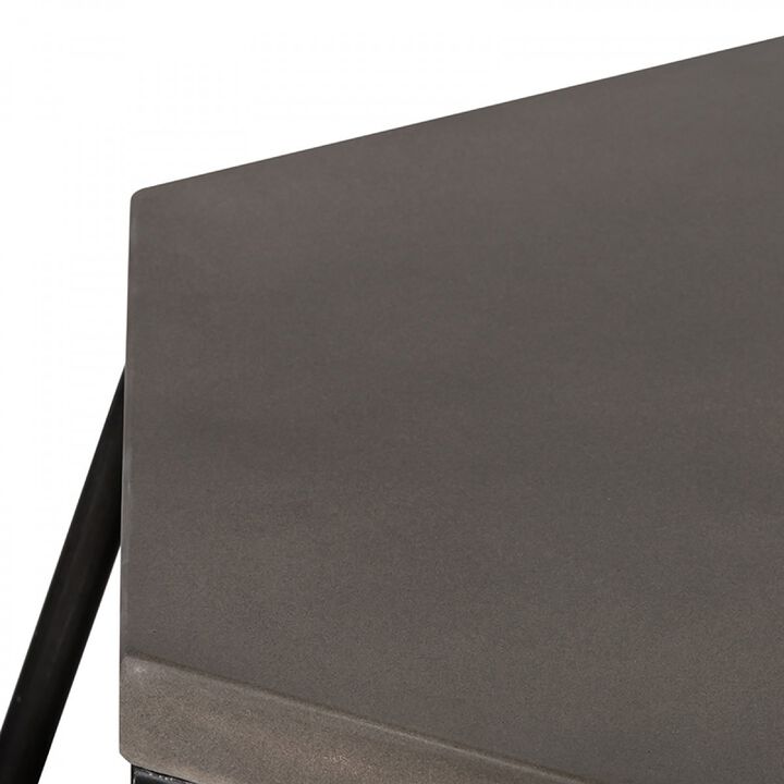 Tartan Modern Concrete & Metal End Table