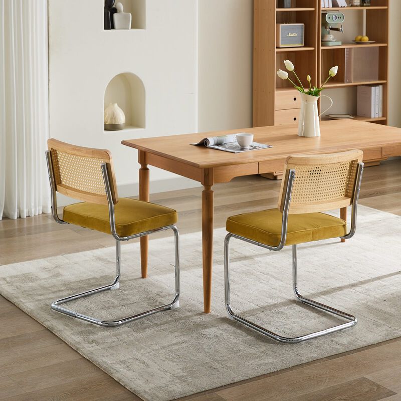 Set of 2 Mid-Century Modern Dining Chairs Stylish and Timeless Seating for Your Dining Room