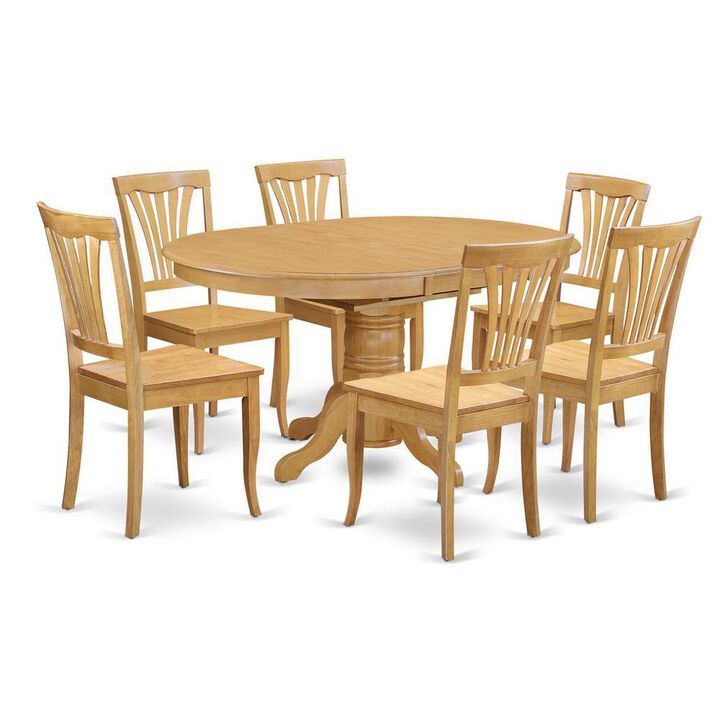 7 Pc Kitchen Table Set &ndash; Dinette Table and 6 Dining Chairs