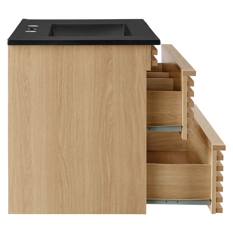 Render 30" Wall-Mount Bathroom Vanity image number 4
