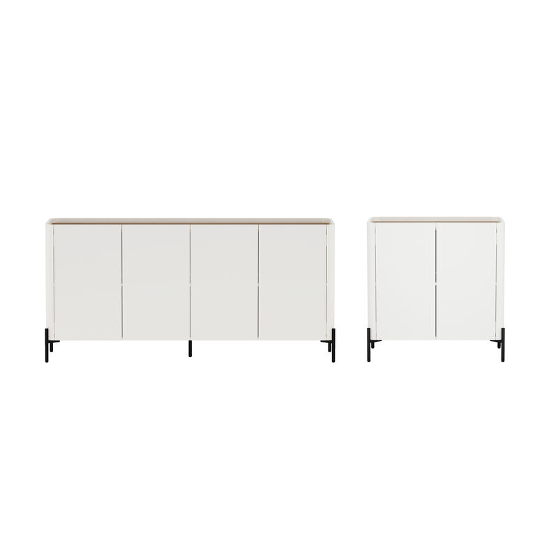 Abbey Beige Accent Cabinet and Sideboard Set image number 0