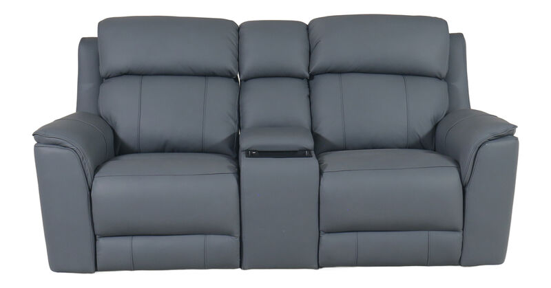 Oslo Power Leather Loveseat image number 0