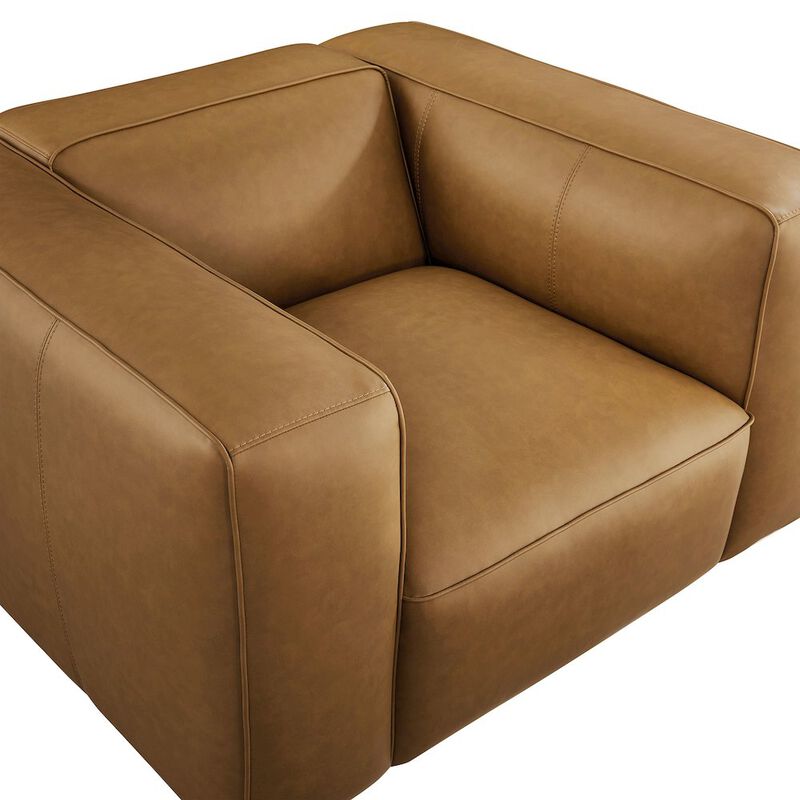 Auren Upholstered Vegan Leather Modular Armchair image number 6