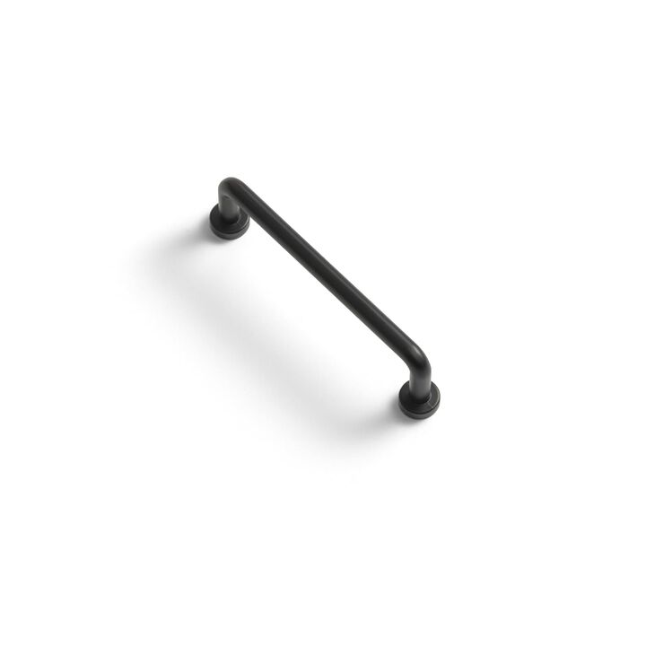 Goo-Ki 6 Pack 4"" Center to Center Matte Black Modern Cabinet Pulls Solid Contemporary Home Improvement Hardware Drawer Pulls Zi