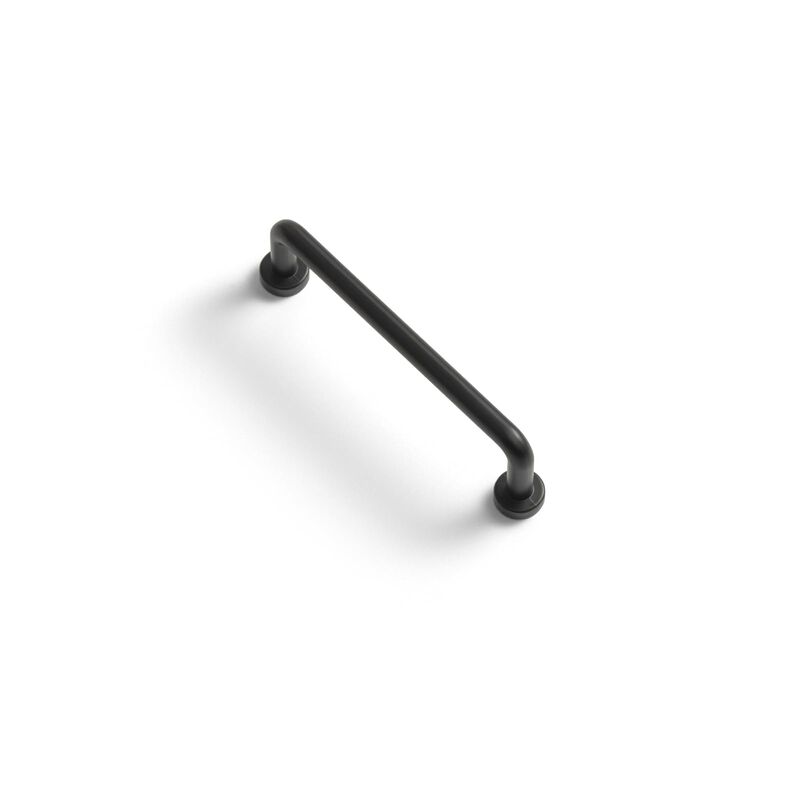 Goo-Ki 6 Pack 4"" Center to Center Matte Black Modern Cabinet Pulls Solid Contemporary Home Improvement Hardware Drawer Pulls Zi